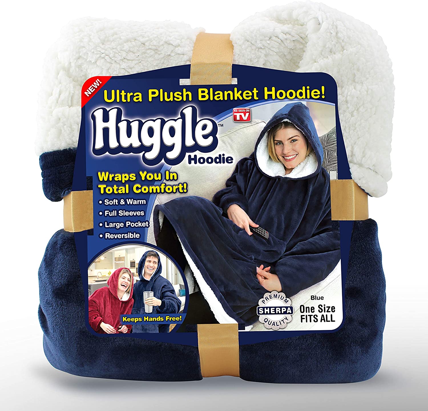 Blue Huggle Hoodie